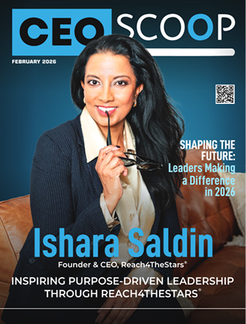 CEO Scoop cover featuring Ishara Saldin