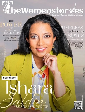The Women Stories cover featuring Ishara Saldin